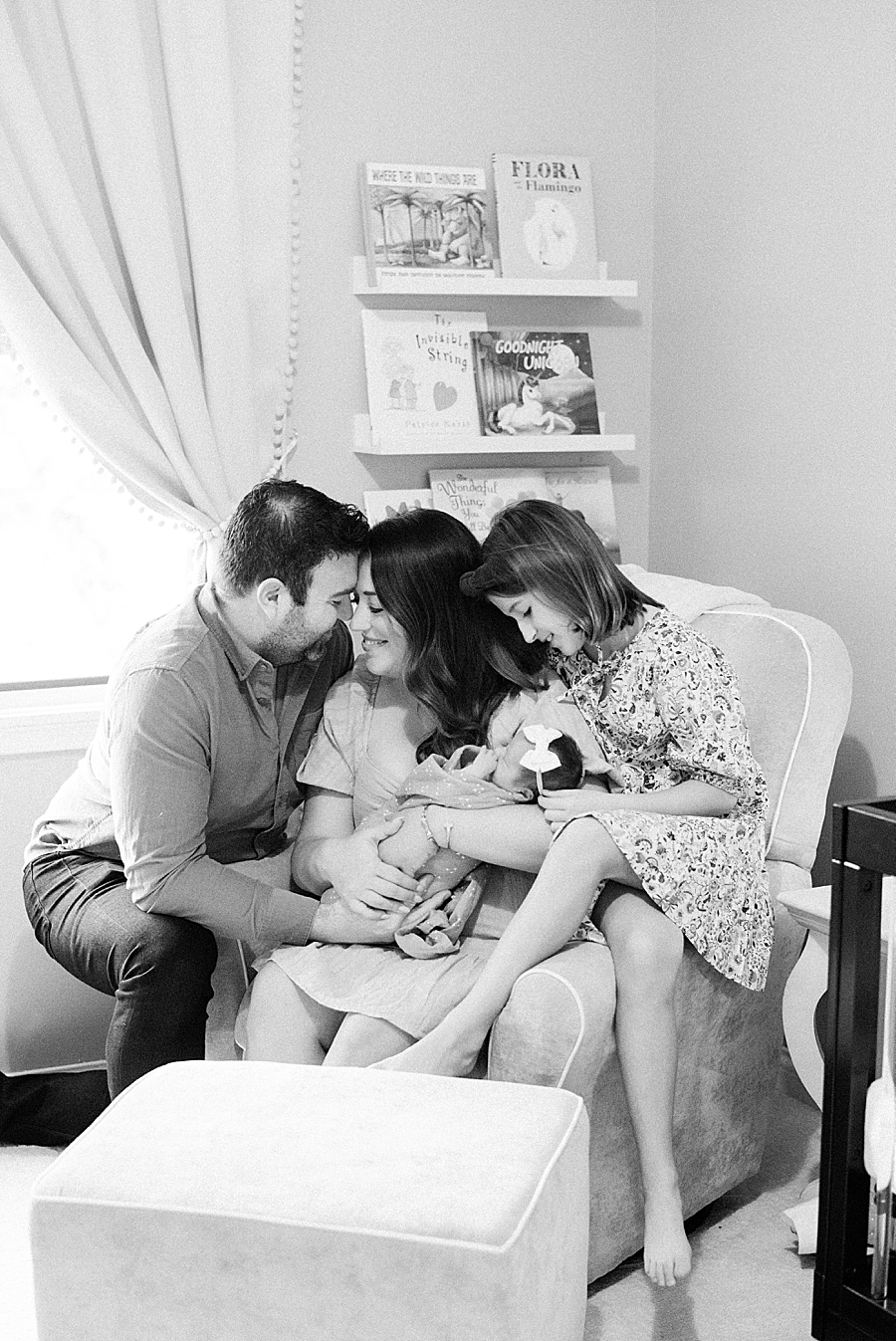 Intimate in home newborn session in Indianapolis