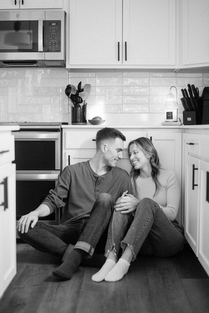 Playful In Home Lifestyle Engagement Session Indianapolis Indiana