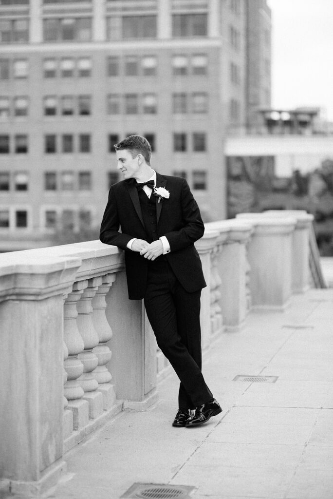 Black Tie Rooftop Wedding at Regions Tower in Downtown Indianapolis